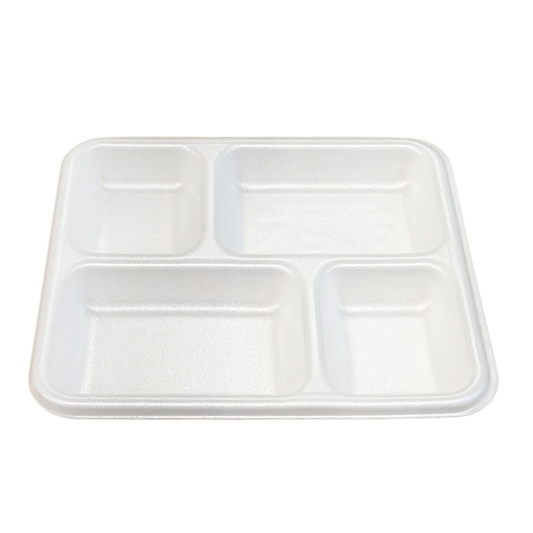 Menüteller XPS 4-geteilt | 300x265x30 mm | Weiß (200 Stk.)